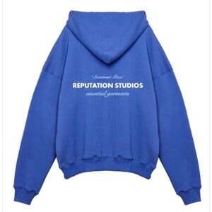reputation studios "Statement Piece" Hoodie - Blue